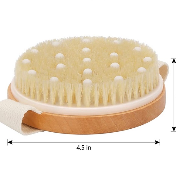 Exfoliating Body Butter/Brush Set, Natural Body Brush & Cucumber Moisturizer,NWT - Picture 7 of 10